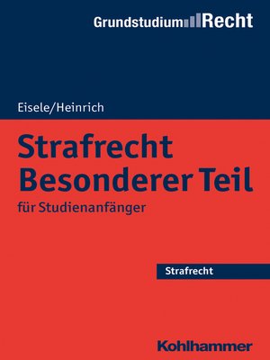 cover image of Strafrecht Besonderer Teil
